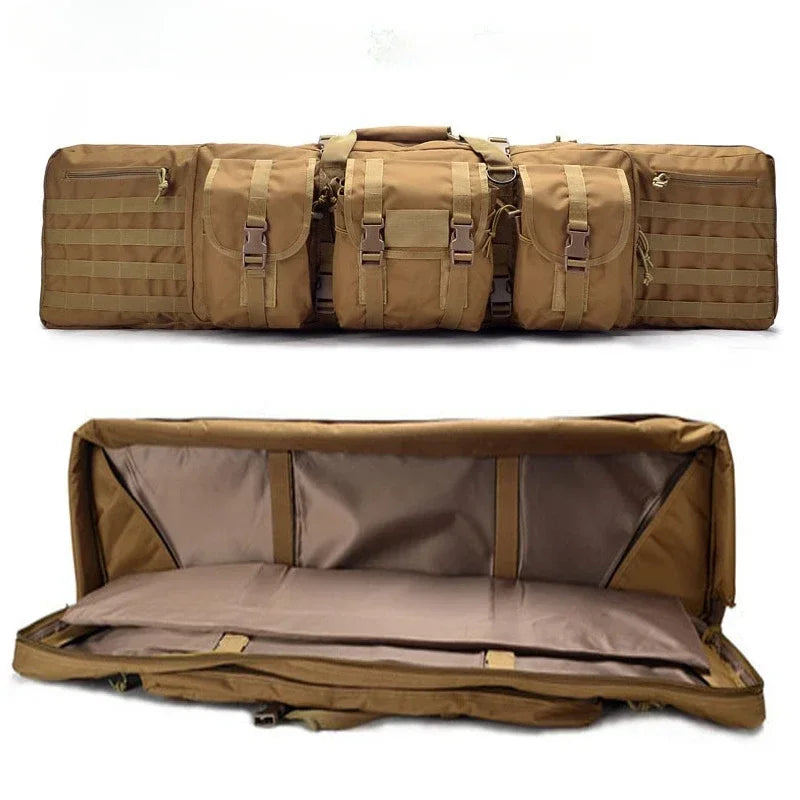 Tactical 36/47inch Gun Bag Double Rifle Backpack Outdoor Long Gun Case Large Capacity Fishing Bag Hunting Accessories