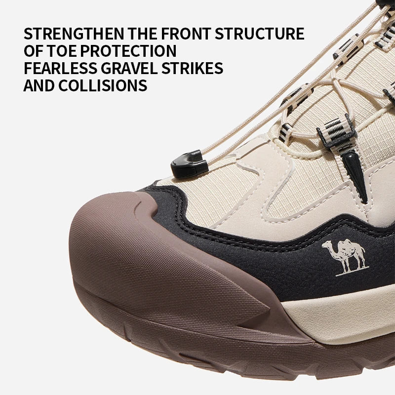 GOLDEN CMAEL Outdoor Hiking Shoes Men Women Height Increased Non-slip High-top Mountaineering Boots for Men Shock-absorbing