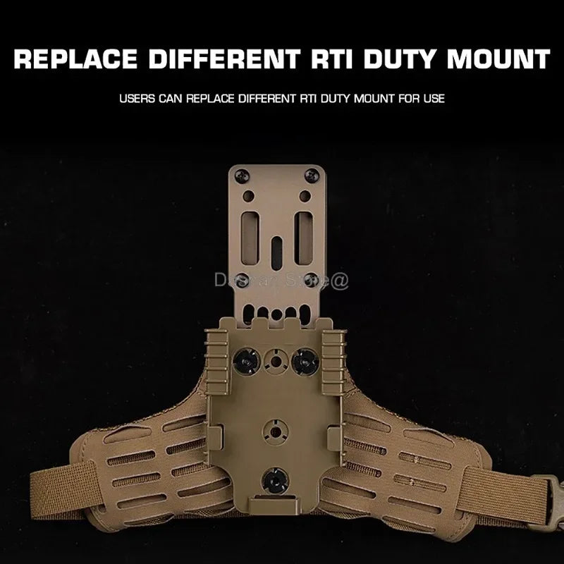 Tactical Holster Combination Adapter MHA QLS Side Kit Thigh Drop Leg Tactical Quick Pull Molle Hunting Comfortable Airsoft Gear