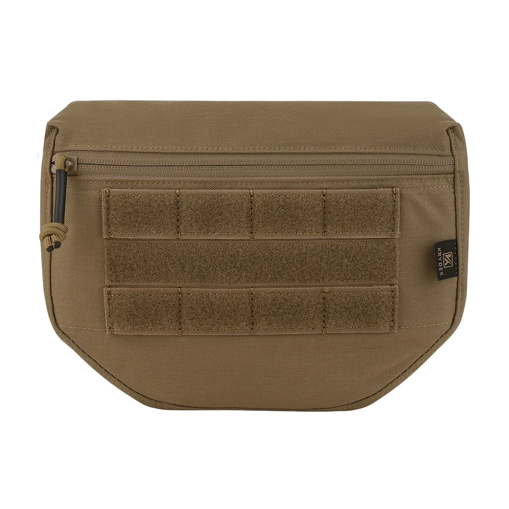 KRYDEX Tactical Dangler Drop Pouch Utility Tool Storage Bag with Hook and Loop for JPC CPC AVS Armor Plate Carrier Vest