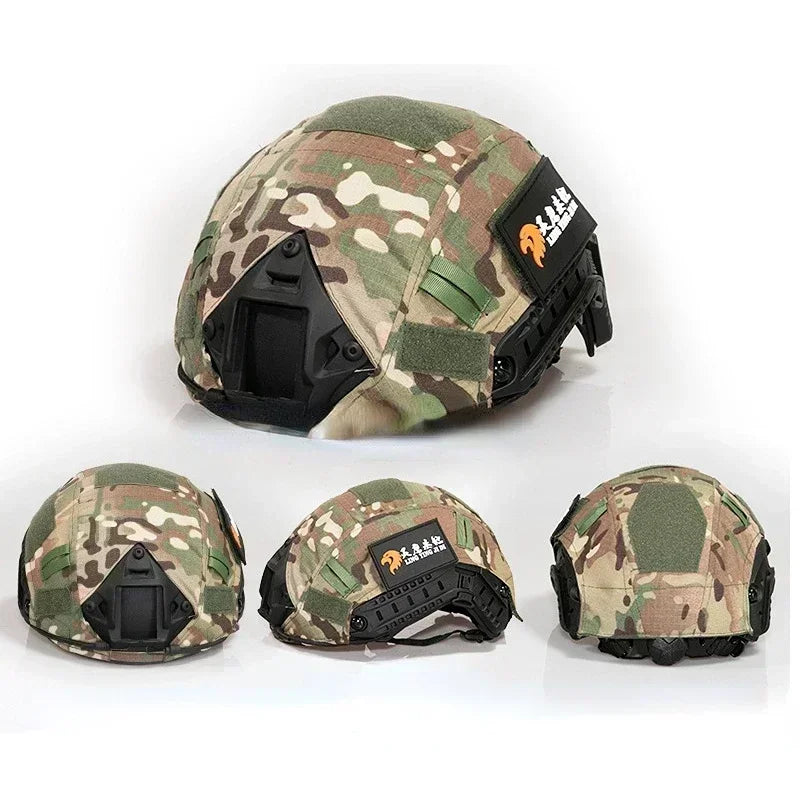 Tactical Helmet Cover Head Circumference 52-60cm Helmet Airsoft Paintball Wargame Gear CS FAST Helmet Cover 10 Colors