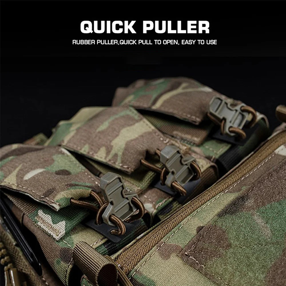 Tactical V5 Vest Backplate Back Panel Assault Pouch Hunting Plate Carrier Accessories Triple Magazine Bags Airsoft Gear