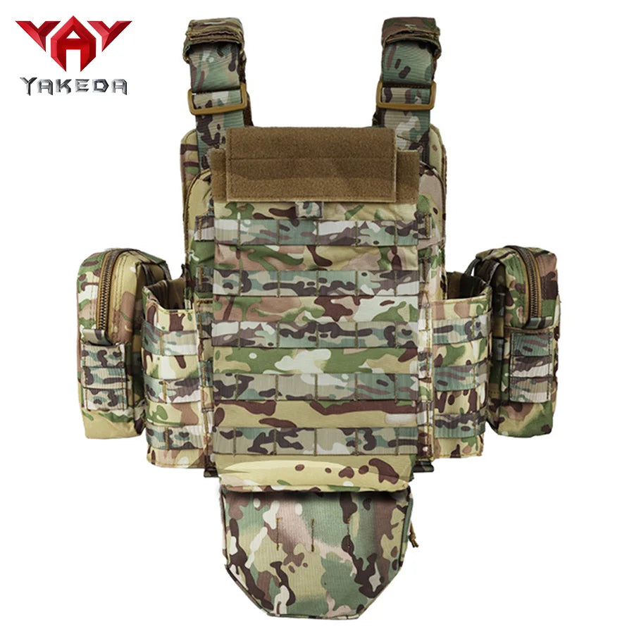 YAKEDA Five Piece Equipment Bag Training Vest, Detachable and Expandable, Waterproof, Wear-Resistant and Tear Resistant