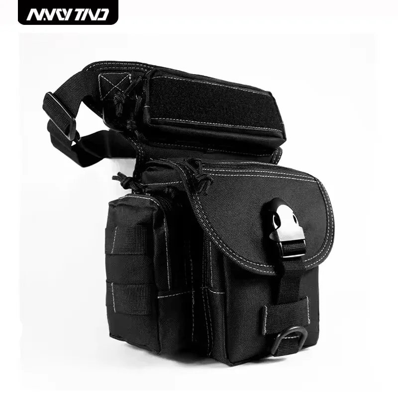 Outdoor Tactical Leg Bag Waist Belt with Molle System High Strength Durable Nylon for Sports And Fitness Portable Pack