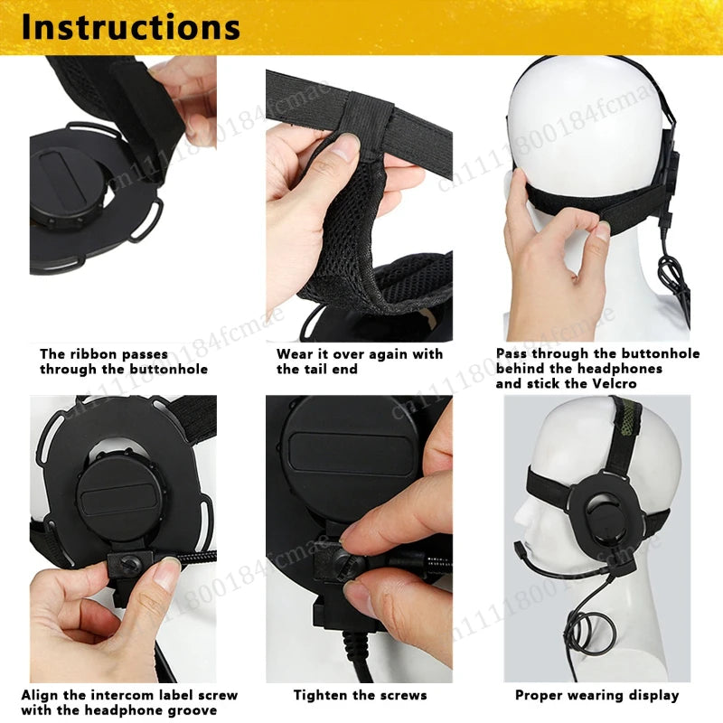 .Tactical Outdoor Shooting Communication Headphone Bowman Elite II Headset U94 PTT For Kenwood Baofeng UV-5R Radio Accessory