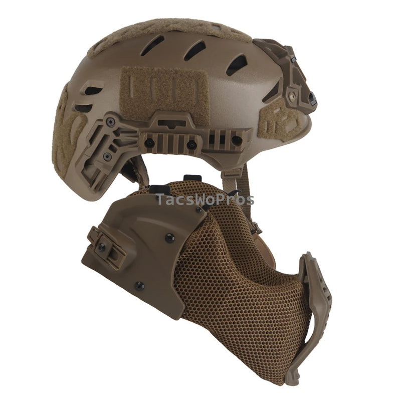 Tactical Full Covered Helmets Kit Hunting Airsoft Training Gear Wendy 3.0 Full Covered Helmet Removable Goggles Mask