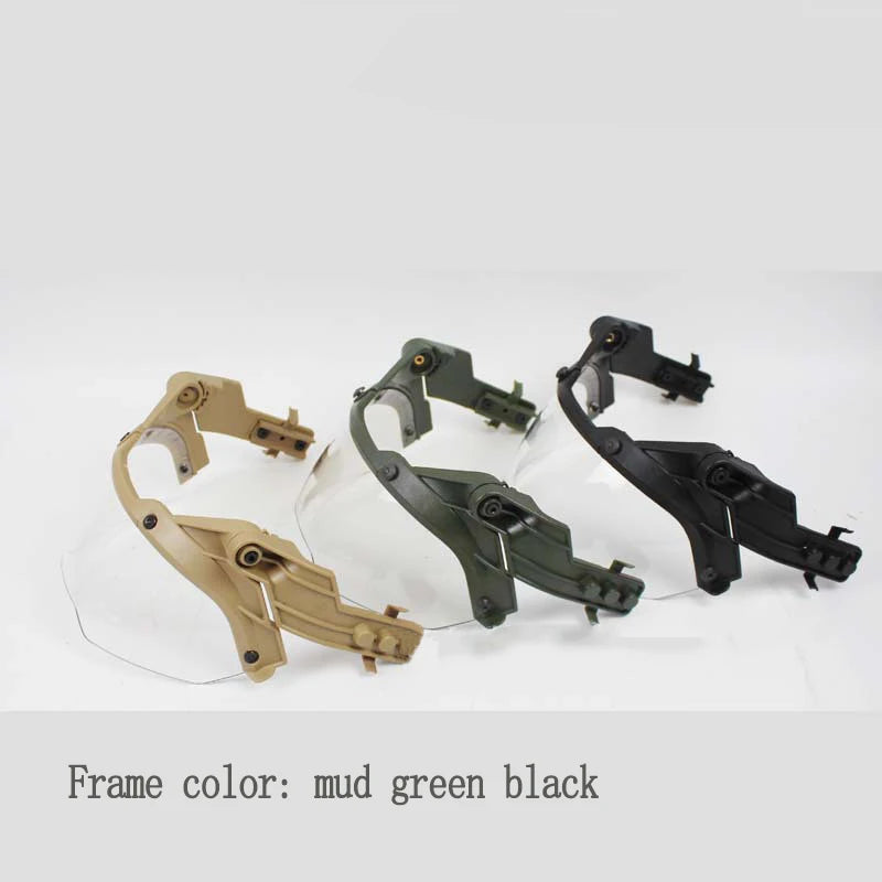 CS Protective Goggles FAST Guided Tactical Helmet OP Goggles 90 Degree Detachable AF Helmet Guided Fog and Riot Prevention