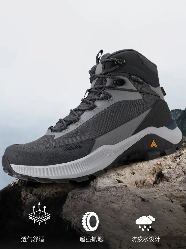 HUMTTO Hiking Shoes Men waterproof Sports Climbing Shoes ankle travel boots hunting boots Warm outdoors Trekking Sneakers