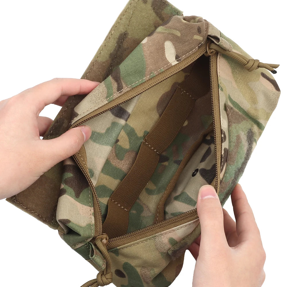OPHIDIANTAC Combat Vest Drape Bag Mini Belly Dump Drop Bag Waist Bag for JPC CPC LBT D3CR MK3 MK4 Plate Rack Storage