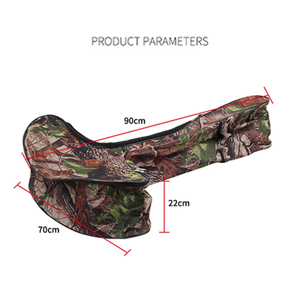 Portable Lightweight Crossbow Bags T Shaped Crossbow Bag Case Backpack Canvas Pouch for Crossbow Hunting Shooting