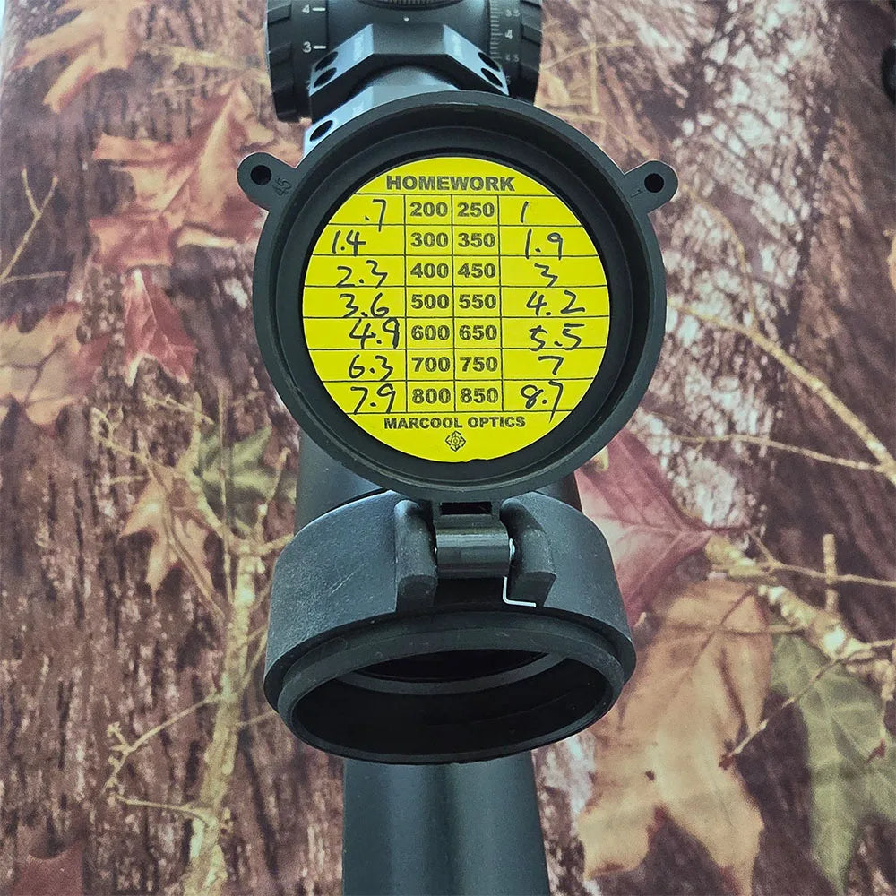 MARCOOL 10Pcs/20Pcs Turret Stickers Scope DOPE Sticker Recording Drop Yellow Hunting Optics Accessoires