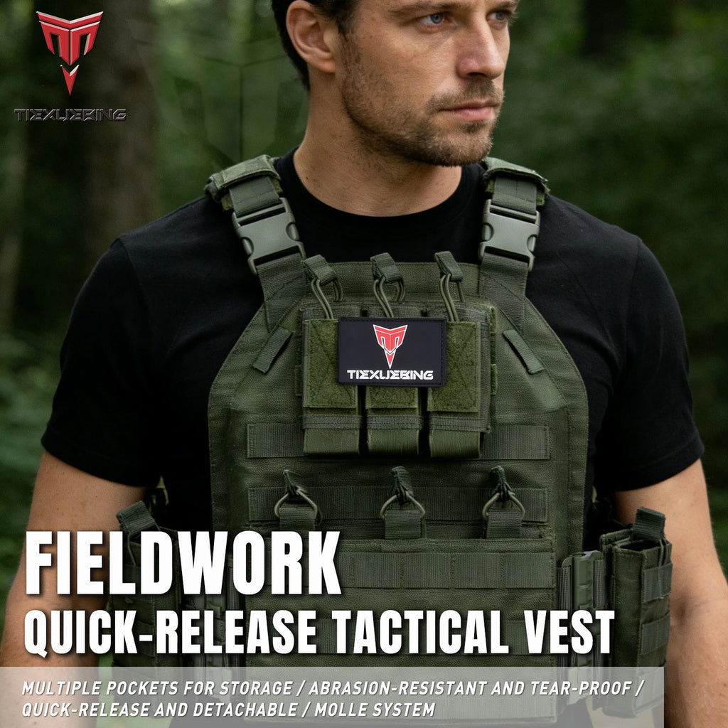 Tiexeubing New Combat Vest 6094 Quick Detachable Light Tactical Vest To Carry Airsoft Plate Carrier Combat Equipment