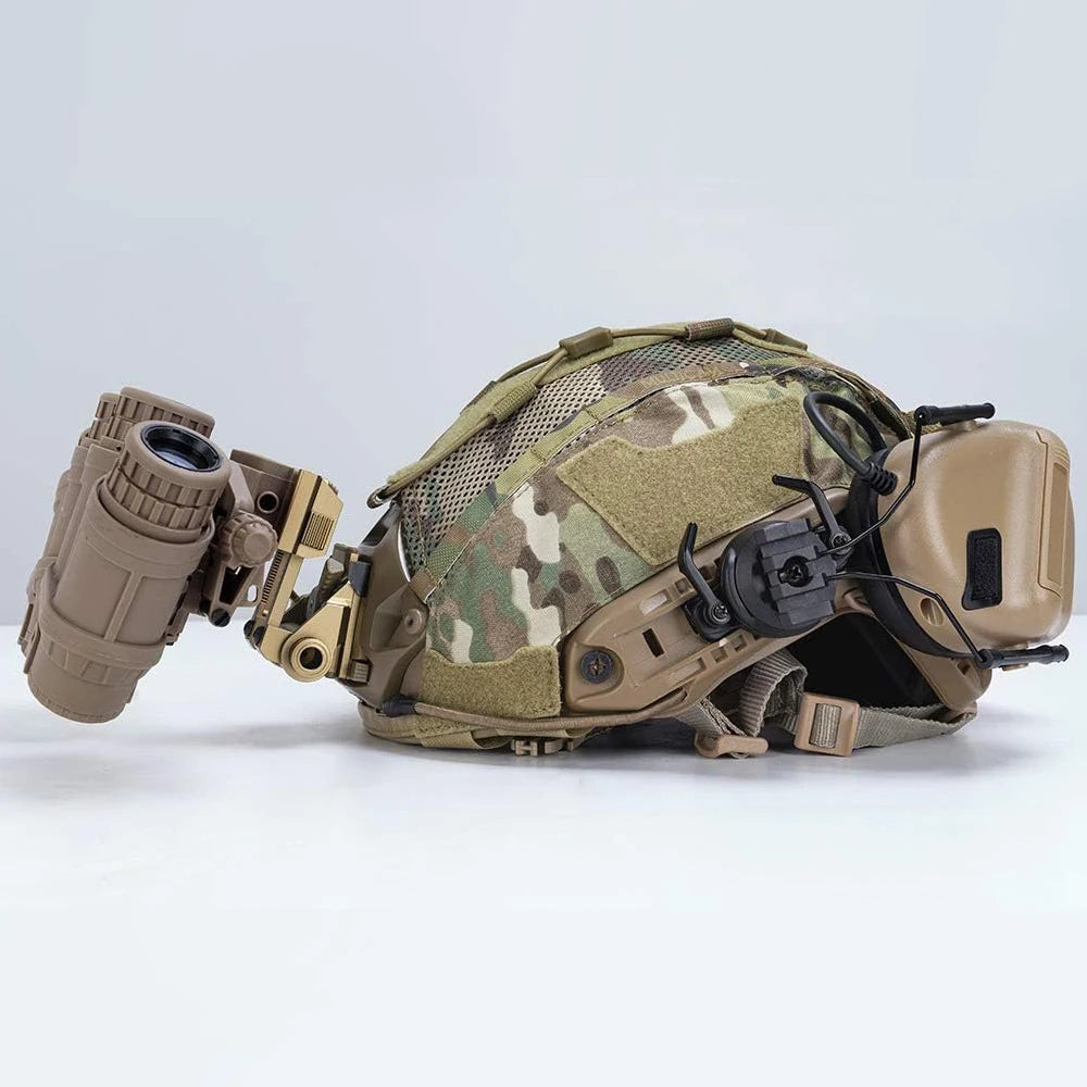 BOOIU Tactical Helmet Cover Fast MH PJ BJ OPS-Core Cloth Helmet Airsoft Paintball Camo Military Helmet Cover with Elastic Cord