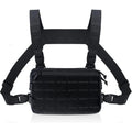 GUGULUZA Tactical Chest Rig Bag Multifunct Molle Vest Pouch Outdoor Hunting Tactical Vest with Built-In Phone Holder Workouts