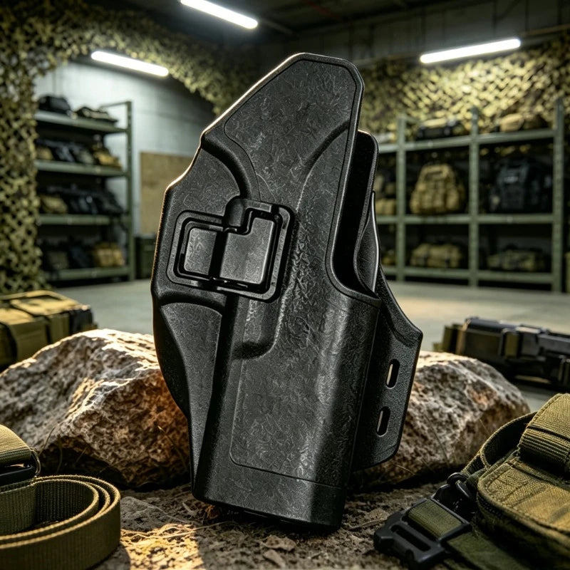 2026 NEW Fast Release Tactical Waist Carry Sleeve for G18 Polymer Outdoor Quick Draw Gear with 20mm Rail Bracket Accessory