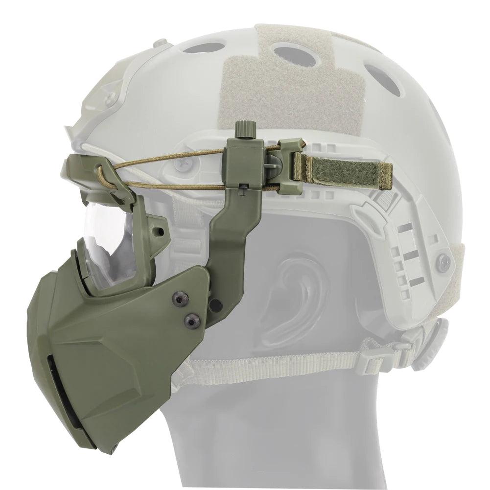 Tactical Mask with Goggles Set Split Type Set Shooting Airsoft CS Wargame Masks Paintball Hunting Accessories