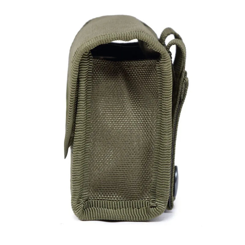 10-Grid Tactical Ammo Pouch - 10 Round Shotgun Shell Holder, MOLLE Waist Bag for Outdoor Shooting, EDC Nylon Magazine Pouch