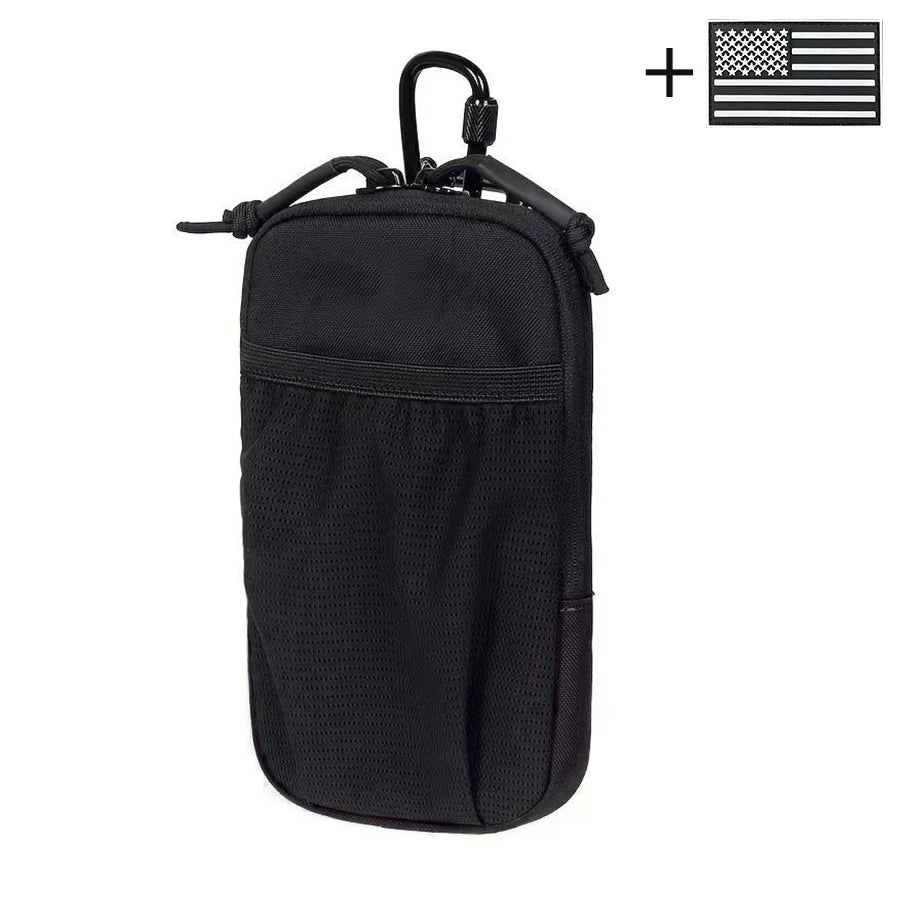 Mobile phone storage bag with mountain buckle, suitable for outdoor hiking, daily commuting, and travel as a portable waist bag