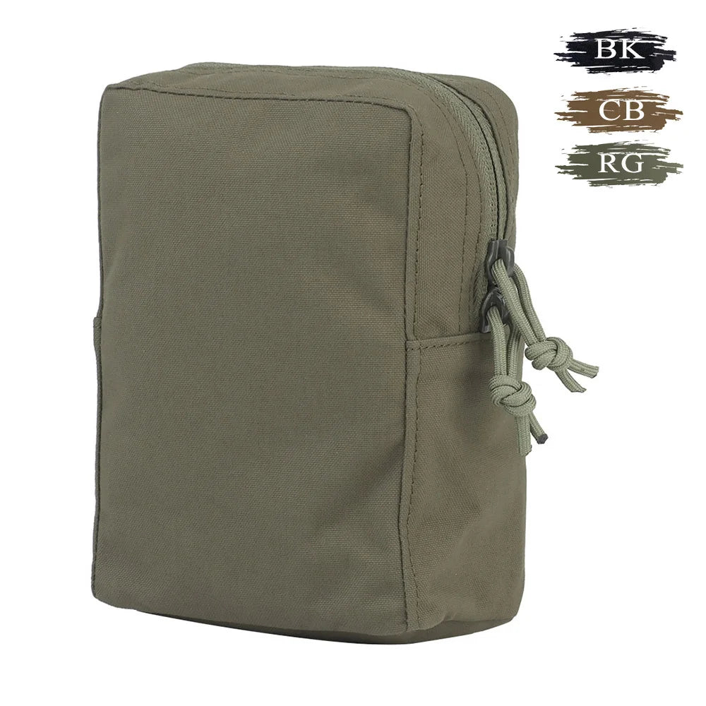 Nylon GP Pouch with Drainage Hole Lightweight MOLLE Pack Equipment Accessory for Hunting Outdoor Use
