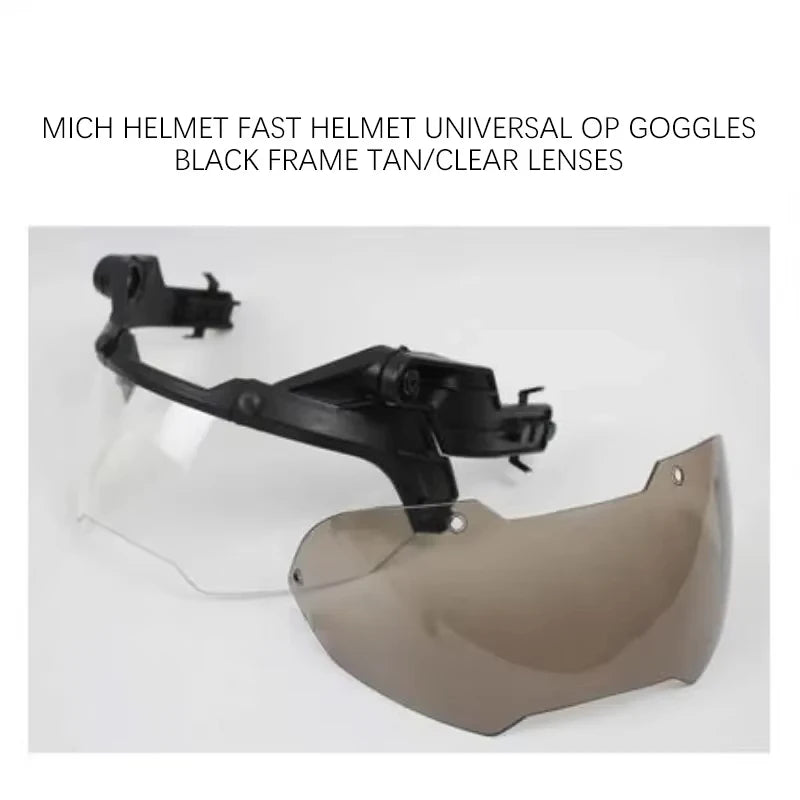 FAST Guide Tactical Helmet Goggles 90 degree Detachable FAST AF Helmet Guide Anti fog and Anti riot OP CS Protective Goggles