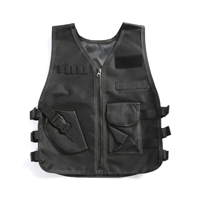 Outdoor Children Vest Tactical Boy Girl Camouflage CS Game Vest Kids Hunting Cosplay Fishing CS Fans Clothing