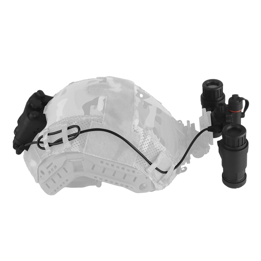 Tactical Airsoft Helmet Set with Night Vision Model Communication Headset for Outdoor Hunting Shooting Role Play Wendy Helmet
