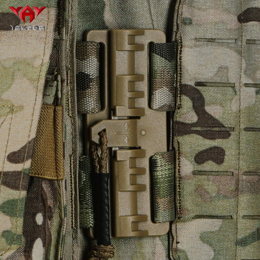 YAKEDA new vest hunting vest with one click quick disassembly laser cutting PALS system training vest