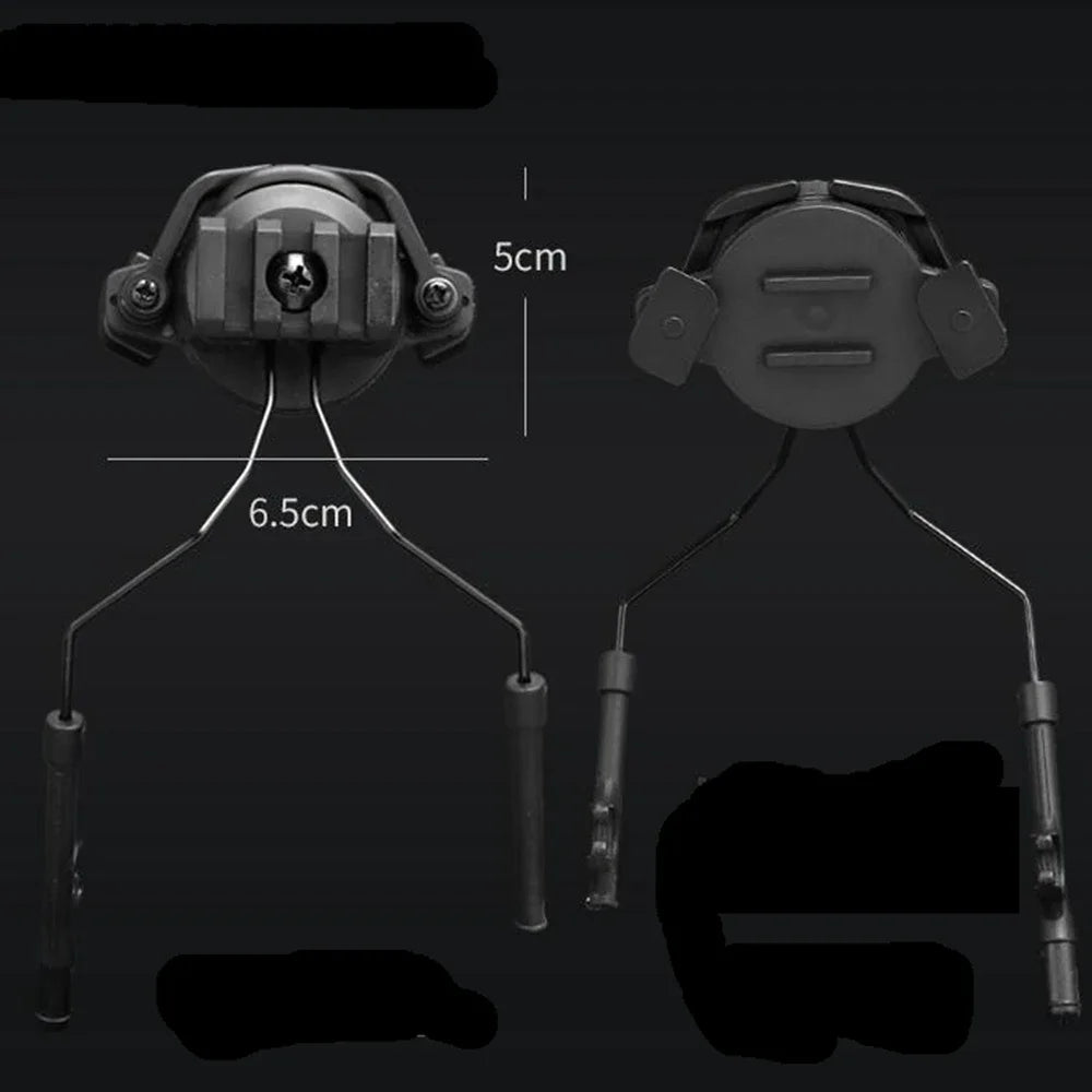 Tactical Helmet Rail Adapter Headset Holder Set ARC Rail Adaptor Tactical Helmet Headset Support Headset Helmet Adapter