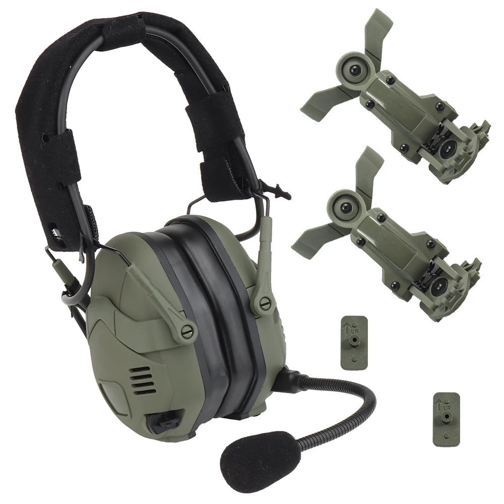 Bluetooth Electronic Anti-noise Shooting Headset Tactical Hunting Noise Reduction Protection Earmuffs Wireless BT Headphones