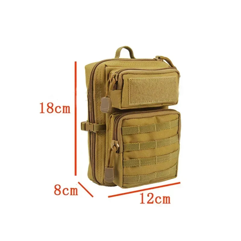 Tactical Mini Molle Utility Pouch EDC Small Tool Pouch for Outdoor Hiking Camping, Phone & Gear Storage Bag