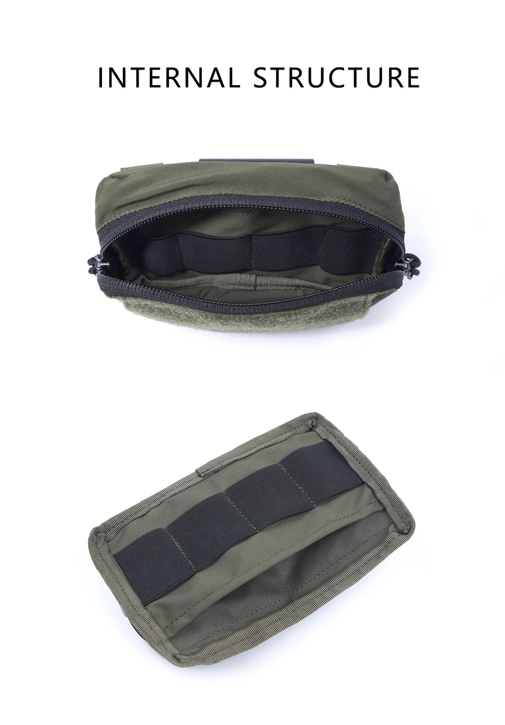 Tactical Molle Map Pouch Huting Equipment Ferro Concepts Airsoft Edc Bag Admin Panel Camping Accessories Outdoor Black