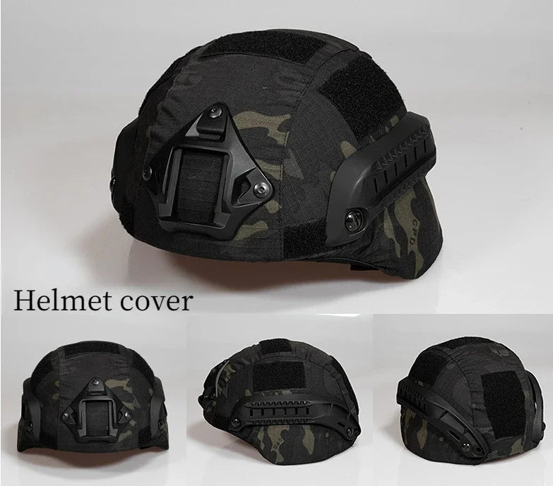 Tactical Helmet Cover Helmet Airsoft Paintball Wargame Gear CS Helmet Cover Camouflage outdoor cover cloth Tactical Equipment