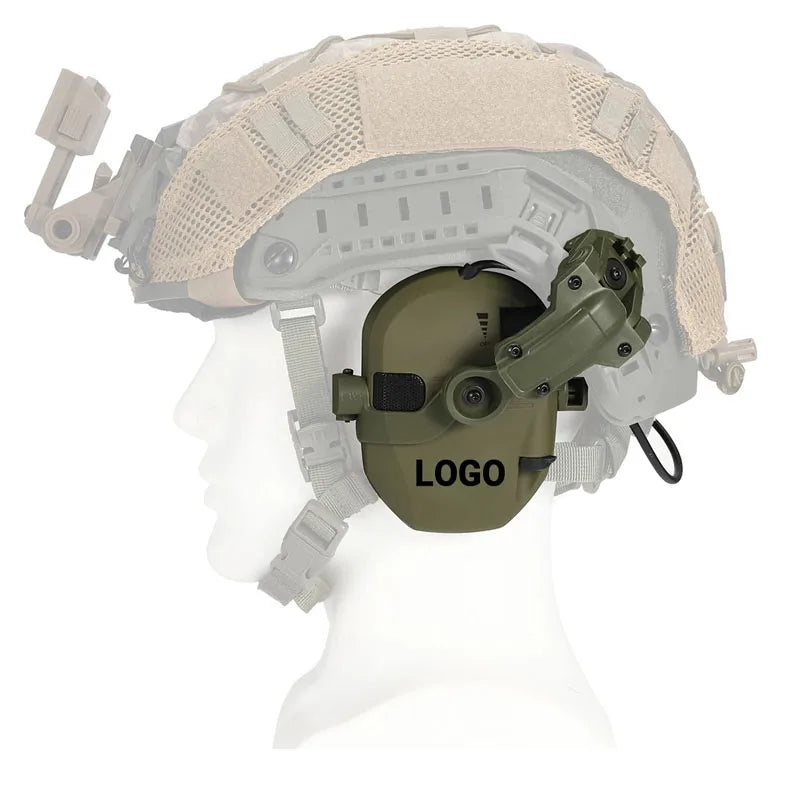 NEW Upgrade Shooting Earmuffs Tactical Helmet Headset Electronic Hearing Protector Equipped with ARC Rail