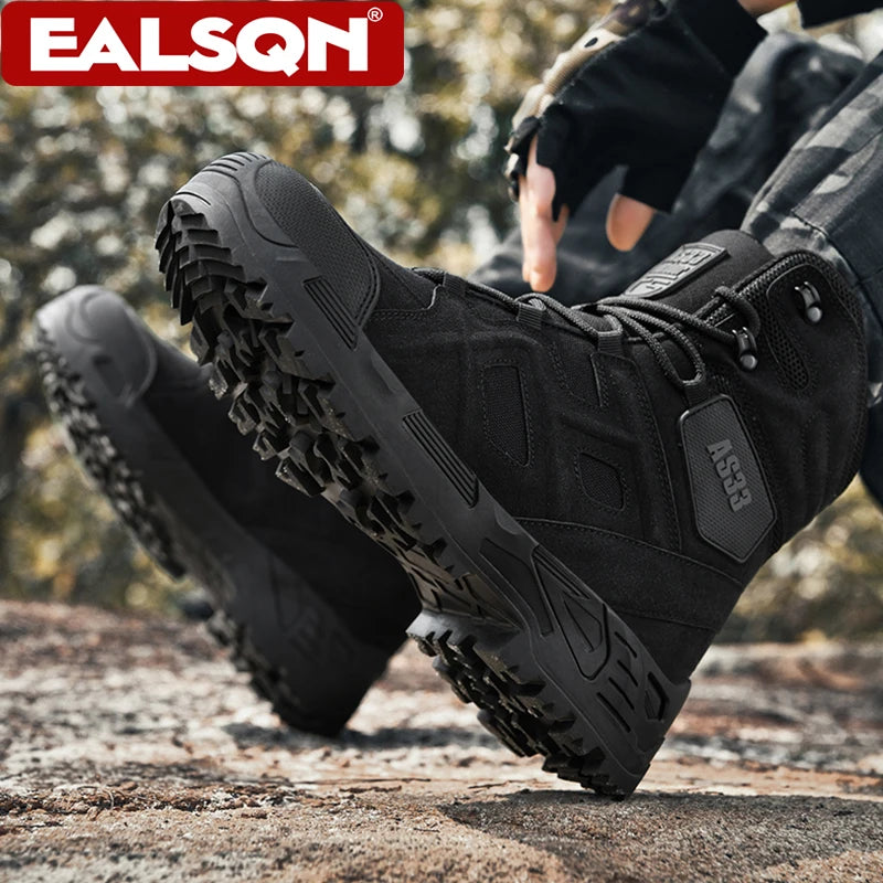 Outdoor Men's Tactical Military Training Desert Boots Non-slip Camping Hiking Climbing Trekking Hunting Sports Sneakers