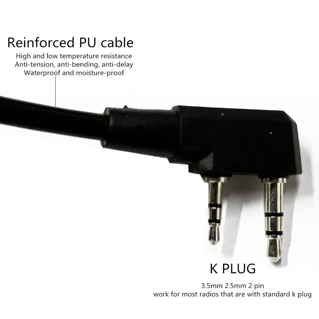 PTT Adapter M52 Push To Talk Tactical Communications Headset PTT Adapter for Airsoft Earmor MSA Sordin