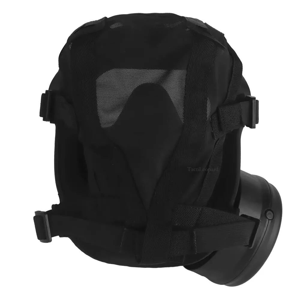 Non-Functional FM-53 Gas Mask simulation Model with Microphone & Heat Dissipation, Dummy Tactical Mask CS Cosplay Game Hunting