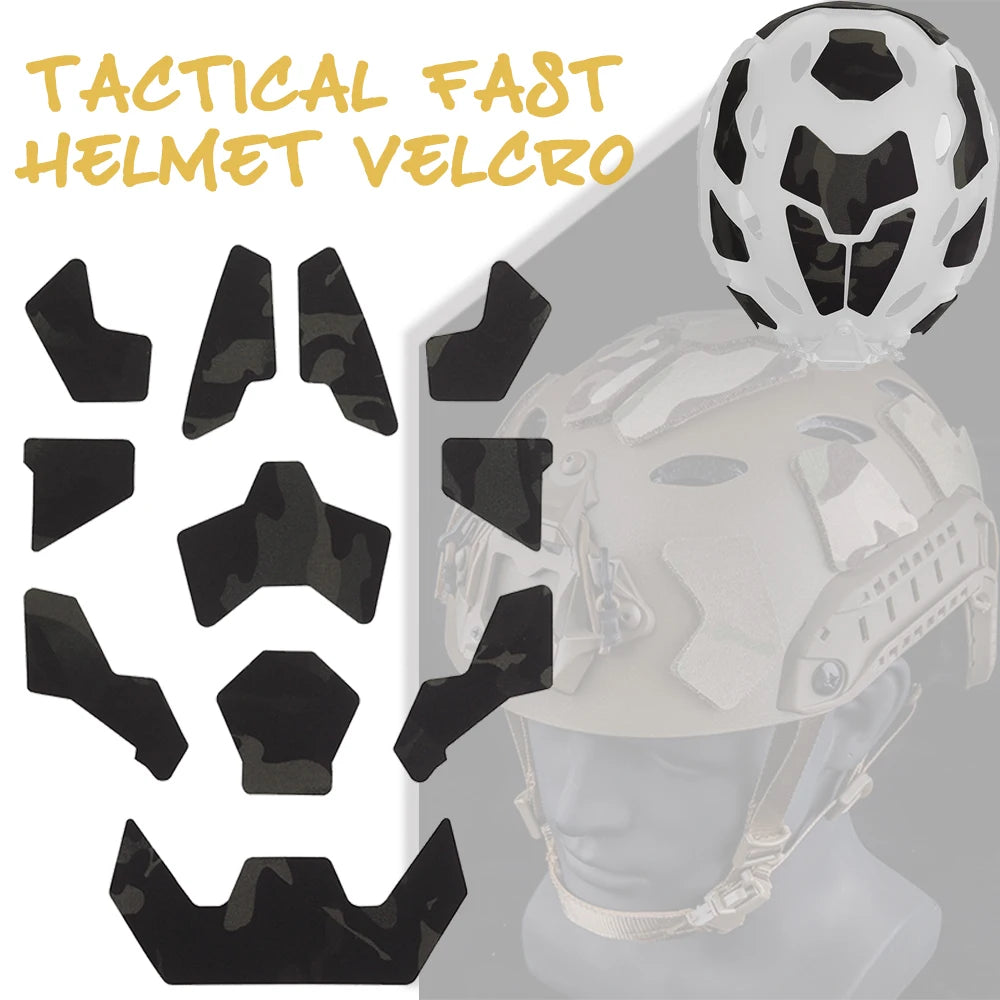 Tactical Magic Patches Highly Cut Hook Loop Fasteners Helmets Sticker Airsoft Fast Magic Stickers Accessory Hunting Tool Set
