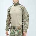 Tactical Suit Men Hunting Training Shirt Pants 2 Piece Sets Outdoor Hiking Camouflage Quick-dry Ripstop Outdoor Sport Uniform