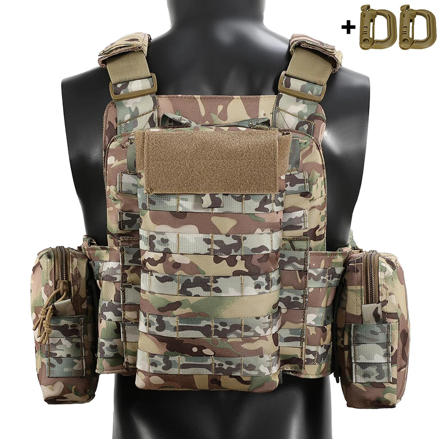 Multi functional outdoor hunting vest, durable, quick drying, breathable vest with multiple pockets