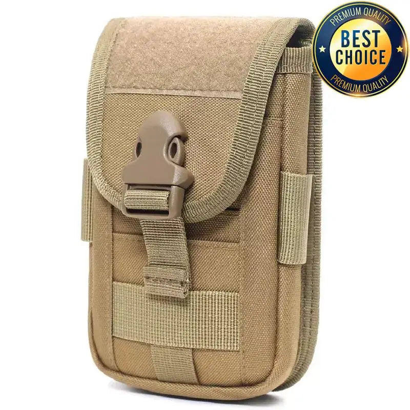 1000D Camo Tactical Running Bag Sports Phone Bag Waist Pocket Double Layer Molle Accessory Power Bank Bag Wallet Pack