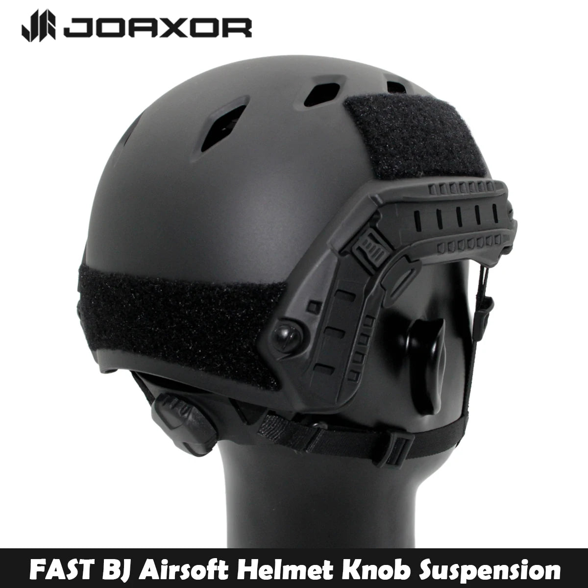 JOAXOR FAST BJ Tactical Airsoft Helmet Adjustable Knob Square Mount & Side Rail Outdoor Paintball Shooting Protective Equipment