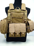 Molle Combat Strike Plate Carrier CIRAS Vest Digital ACU Camo MC Camo Woodland OD BK FG ATFG CB