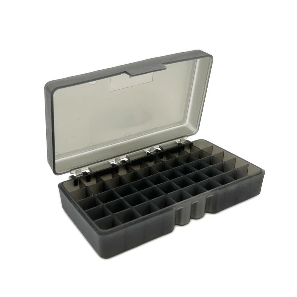 50 Round Tactical Flip-Top Ammo Box for .45 ACP/40/10MM Cal  Pistol Ammo Carry Storage Box Hunting Accessories
