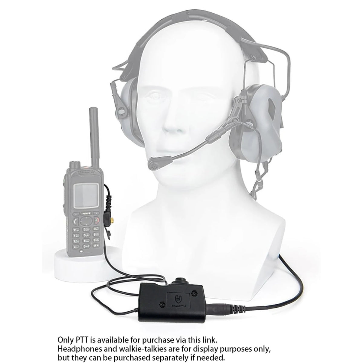 YHKEMA E90 Outdoor Tactical Shooting Headset Electronic Noise Cancelling Earmuff Compatible PTT for Shooting Hearing Protection