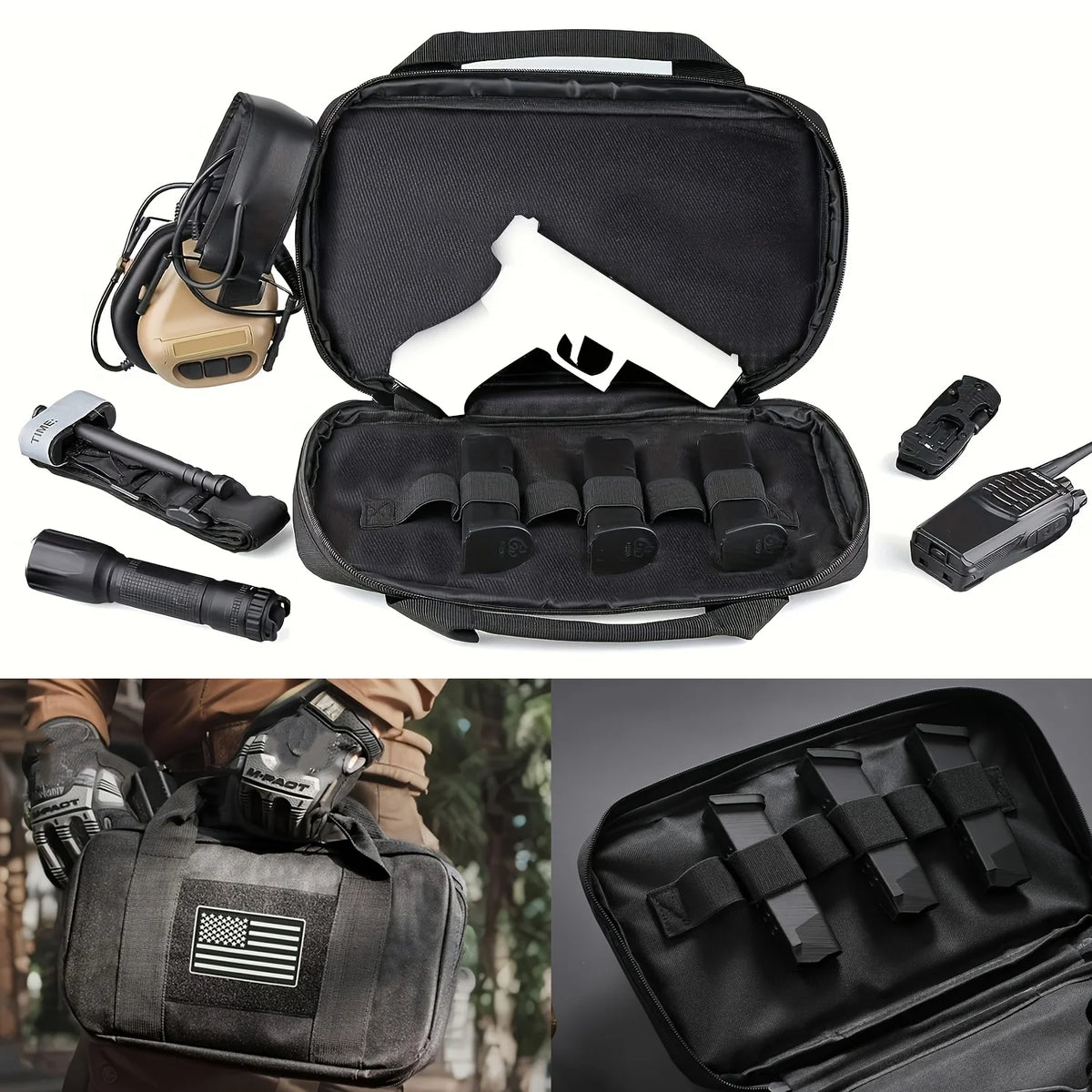 Tactical Gun Bag Airsoft Pistol Pouch Outdoor Sport Hunting Concealed Carry Portable Handgun Protection Case Hunting Accessories