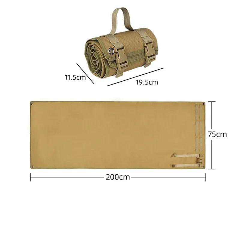 900D Oxford Cloth Camping Mat Field Training Waterproof Tent Tarp Portable Foldable Outdoor Supplies Tactical Accessories