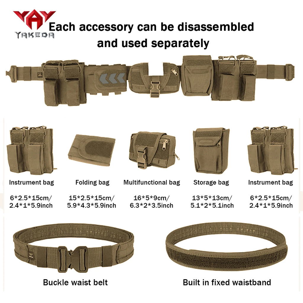 YAKEDA  Multi functional waist seal+accessory bag combination with quick detachable buckle, convenient for quick wearing/removal