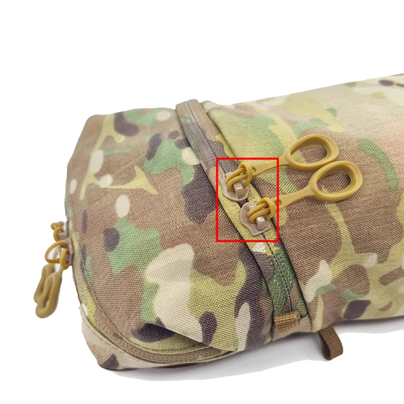 Multicam GP Pouch Tactical Molle Vertical 12X5 Storage Bag Airsoft Hunting Vest Plate Carrier Back Panel Pouch Equipment