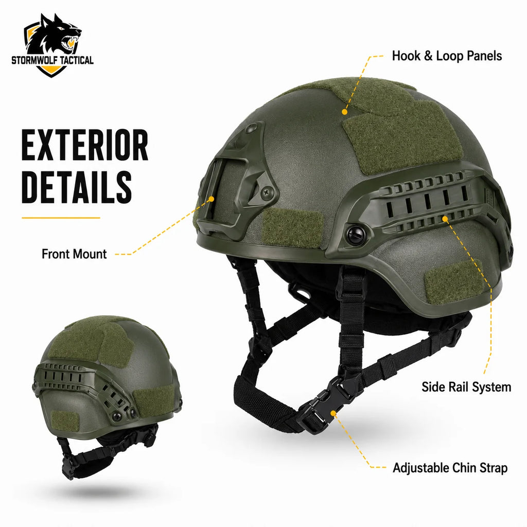 ABS MICH Tactical Helmet Impact Resistant Head Gear Airsoft Wargame Equipment For Hunting Cycling Outdoor CS Game