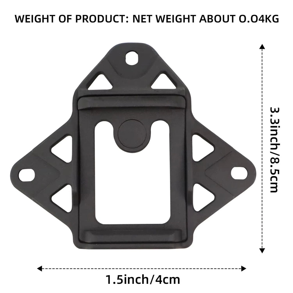 BOOIU Tactical Helmet VAS Shroud Three-Hole Mount Adapter Aluminum Alloy For FAST AF Wendy NVG Helmet Bracket Accessories